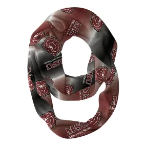 Missouri State Bears All Over Logo Game Day Collegiate Women Ultra Soft Knit Infinity Scarf by Vive La Fete
