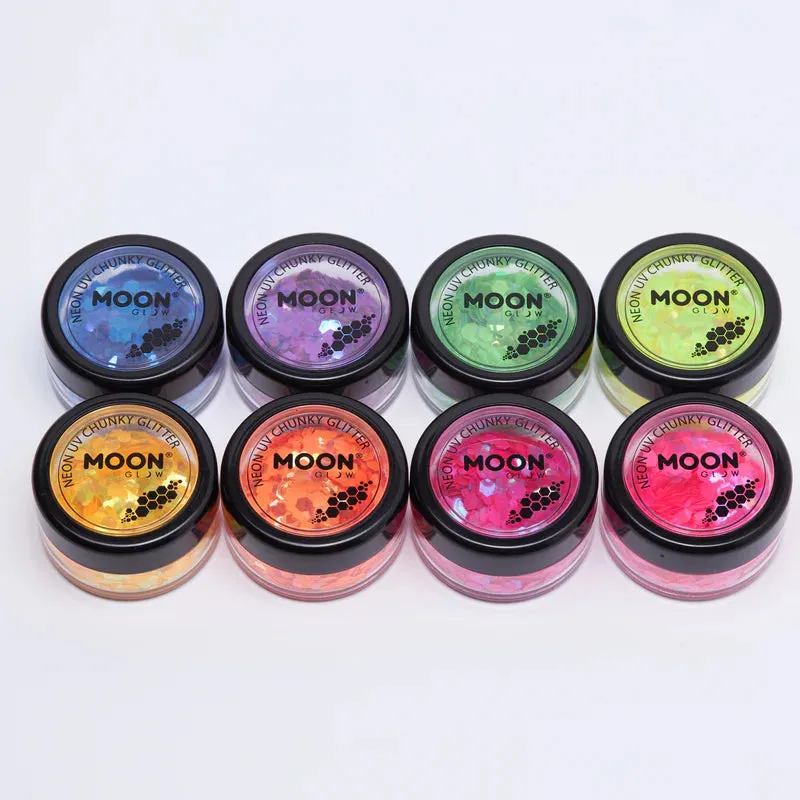 MOON NEON UV CHUNKY GLITTER SHAKER