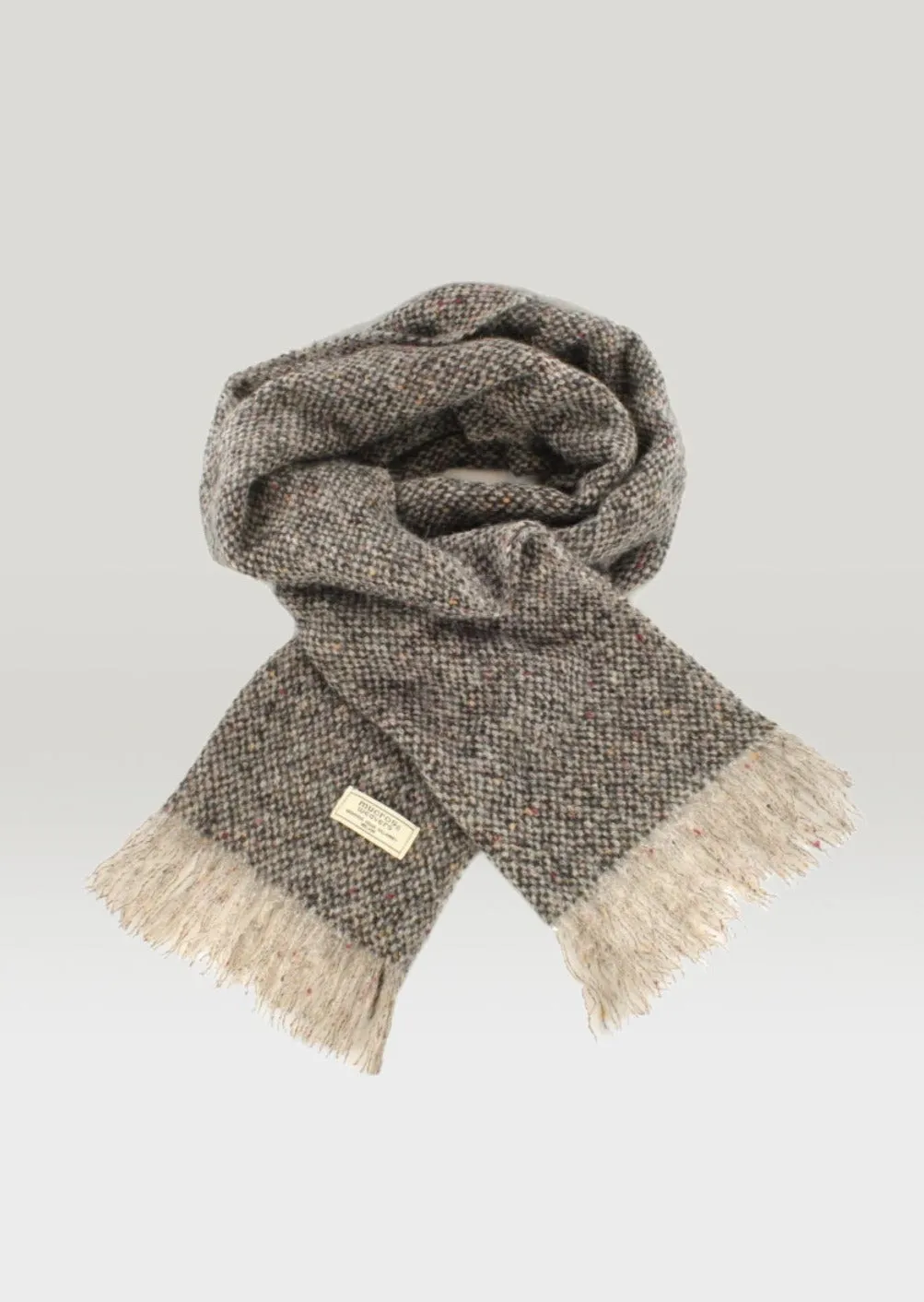Mucros Islander Scarf | Charcoal Grey