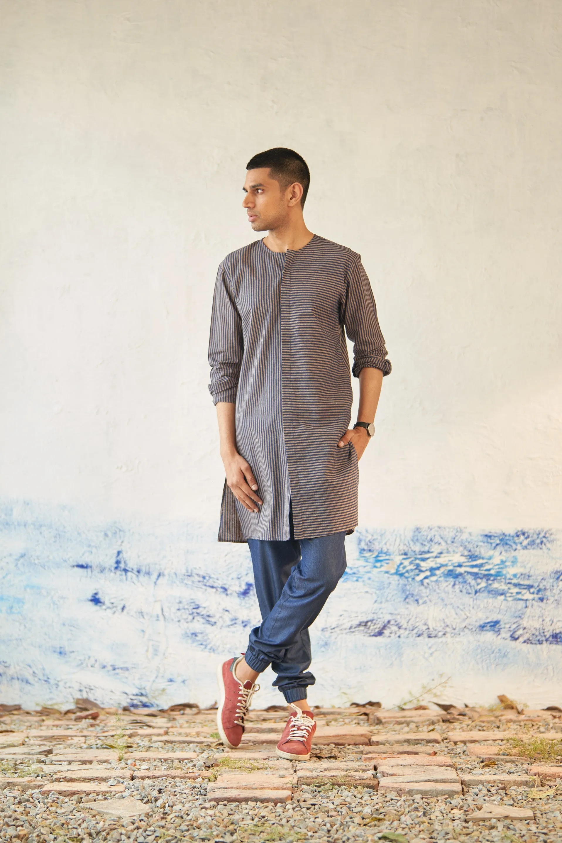 Navigate Placket Kurta (with Jogger)