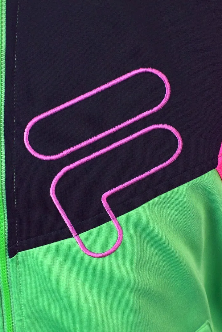 Neon Fila Brand Track Jacket