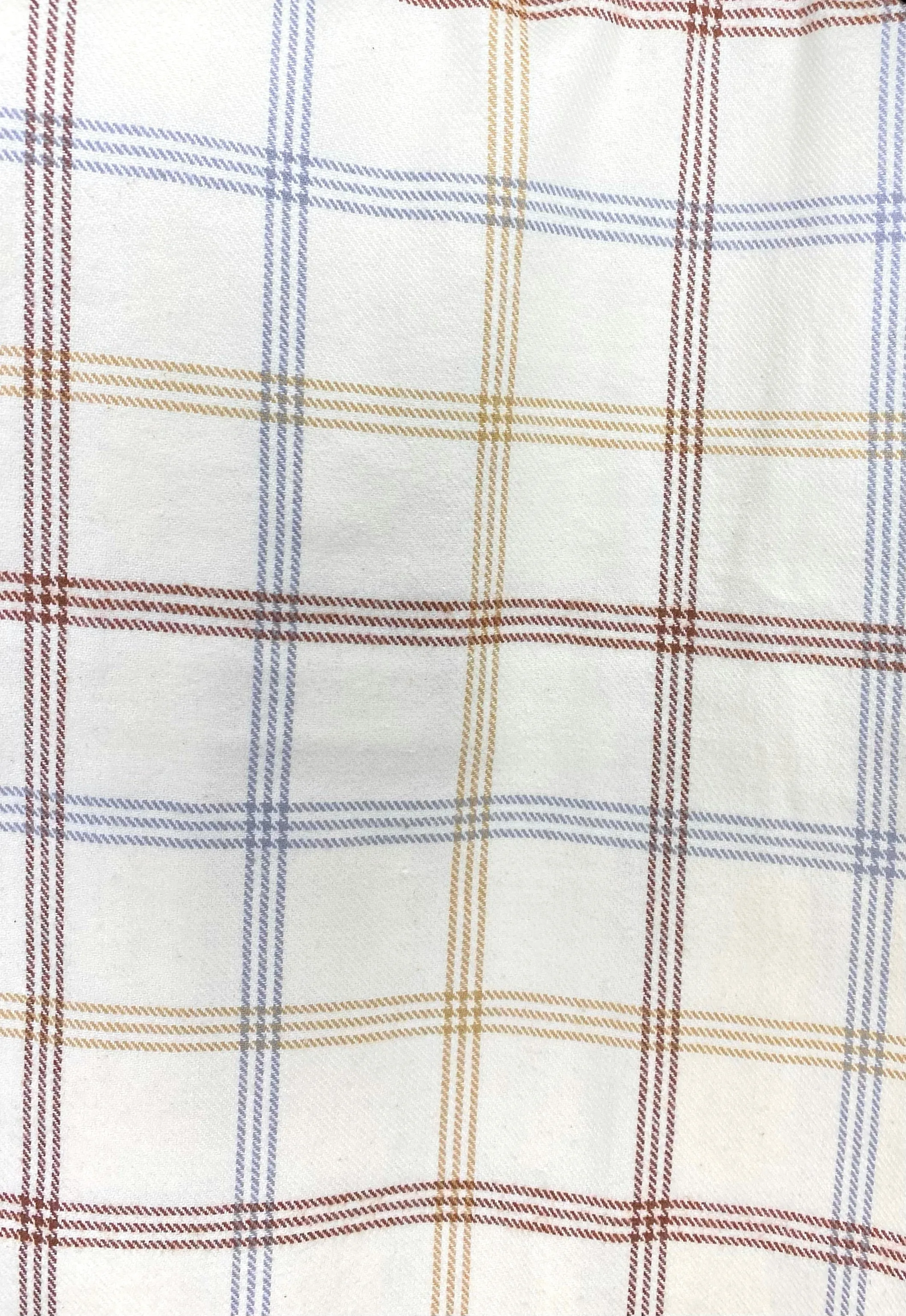 Neutrals in Cream with Tan, Brown, and Gray Plaid Flannel Infinity or Blanket Scarf