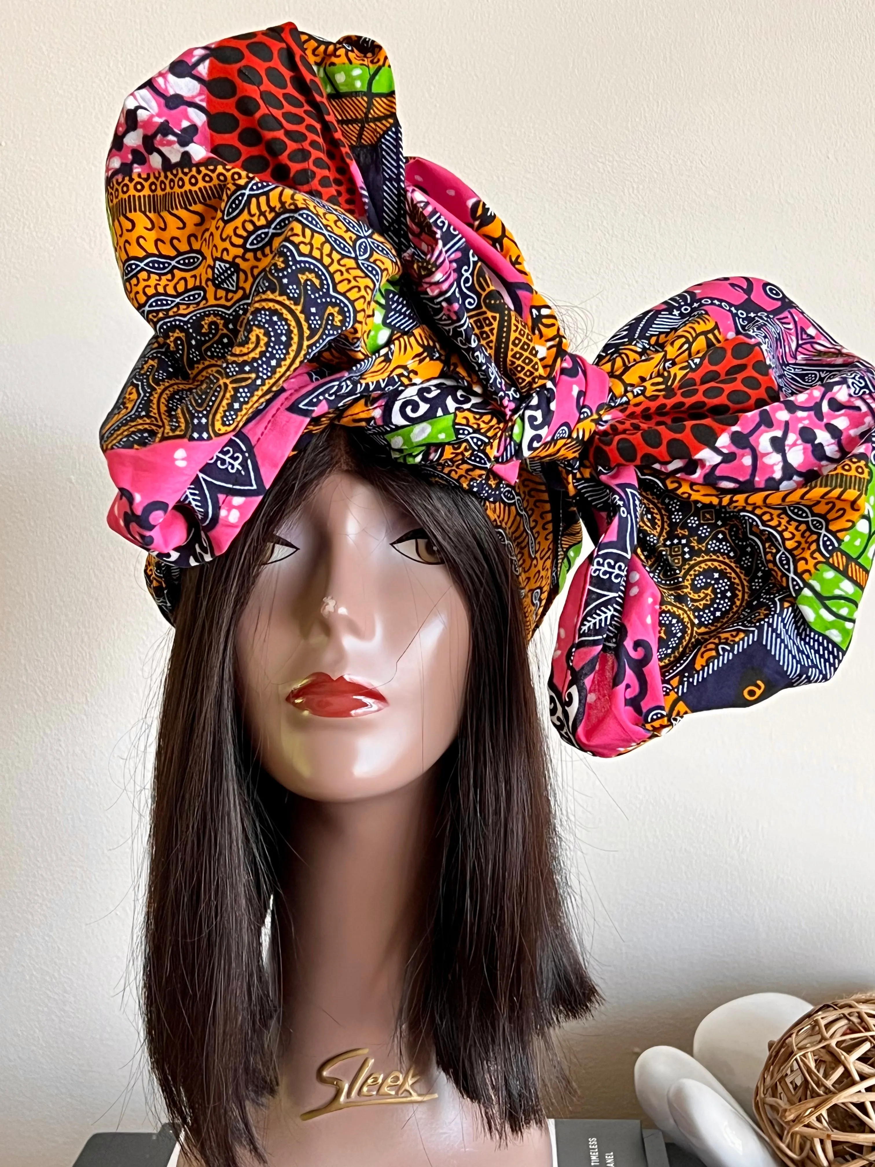 New In African Ankara Print Headwrap/Headtie - Briel