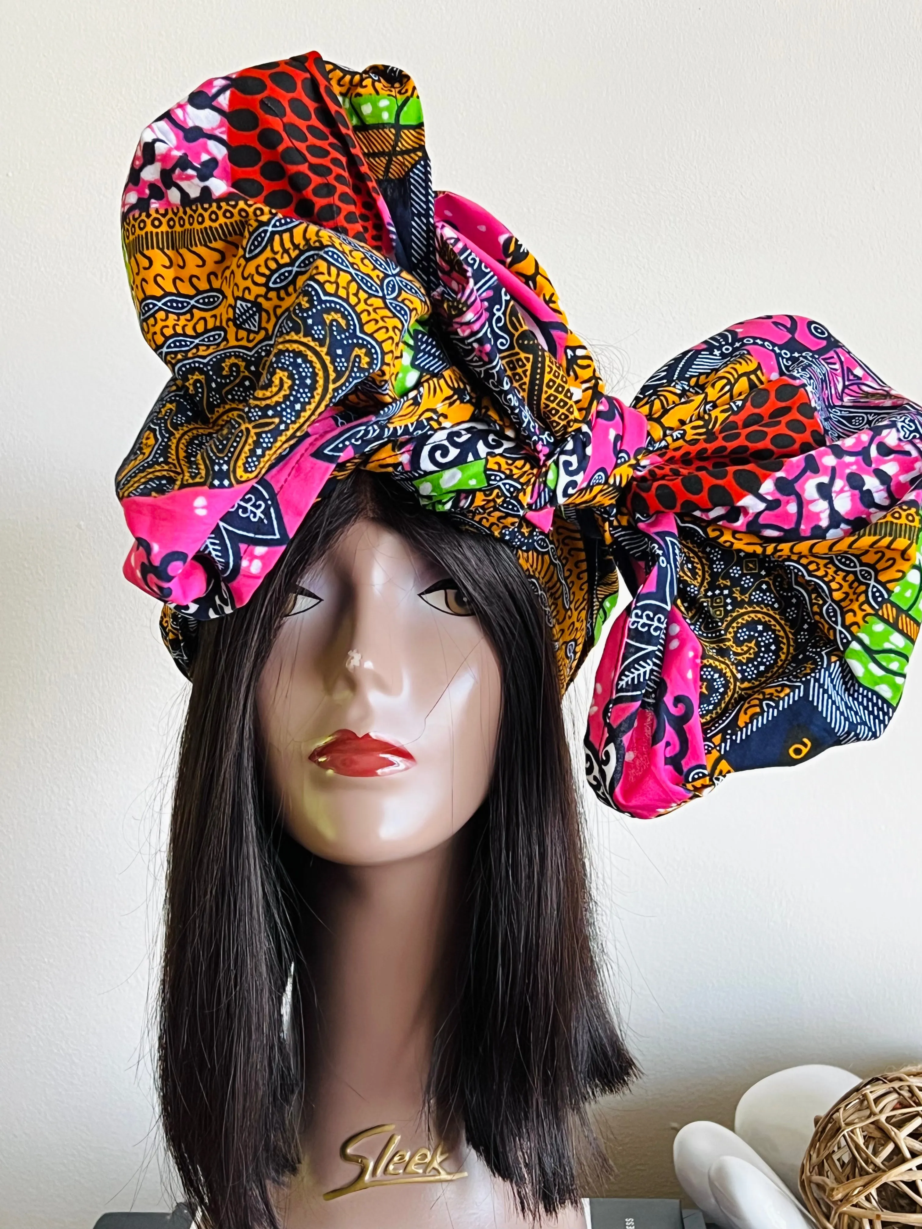 New In African Ankara Print Headwrap/Headtie - Briel