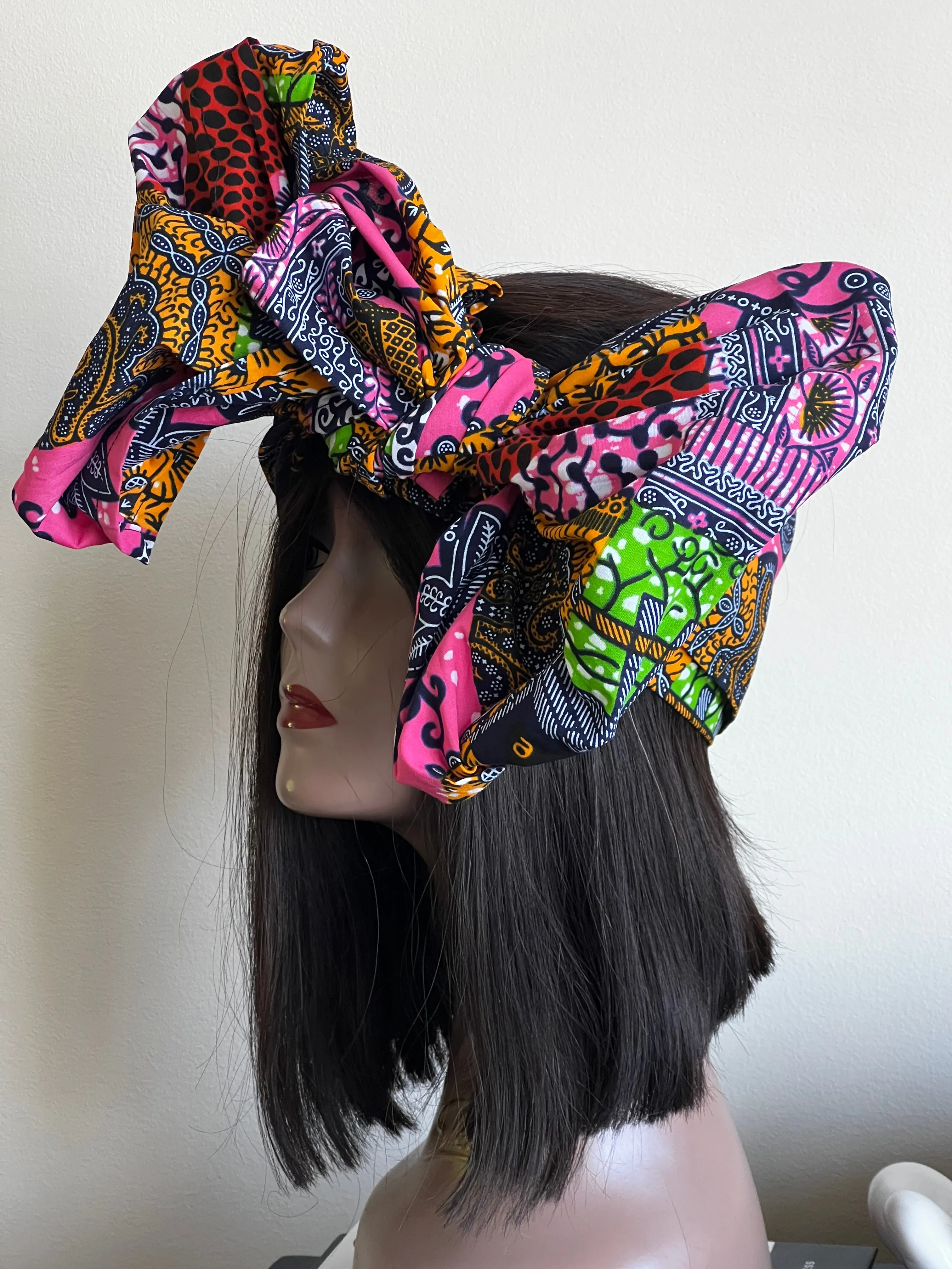 New In African Ankara Print Headwrap/Headtie - Briel