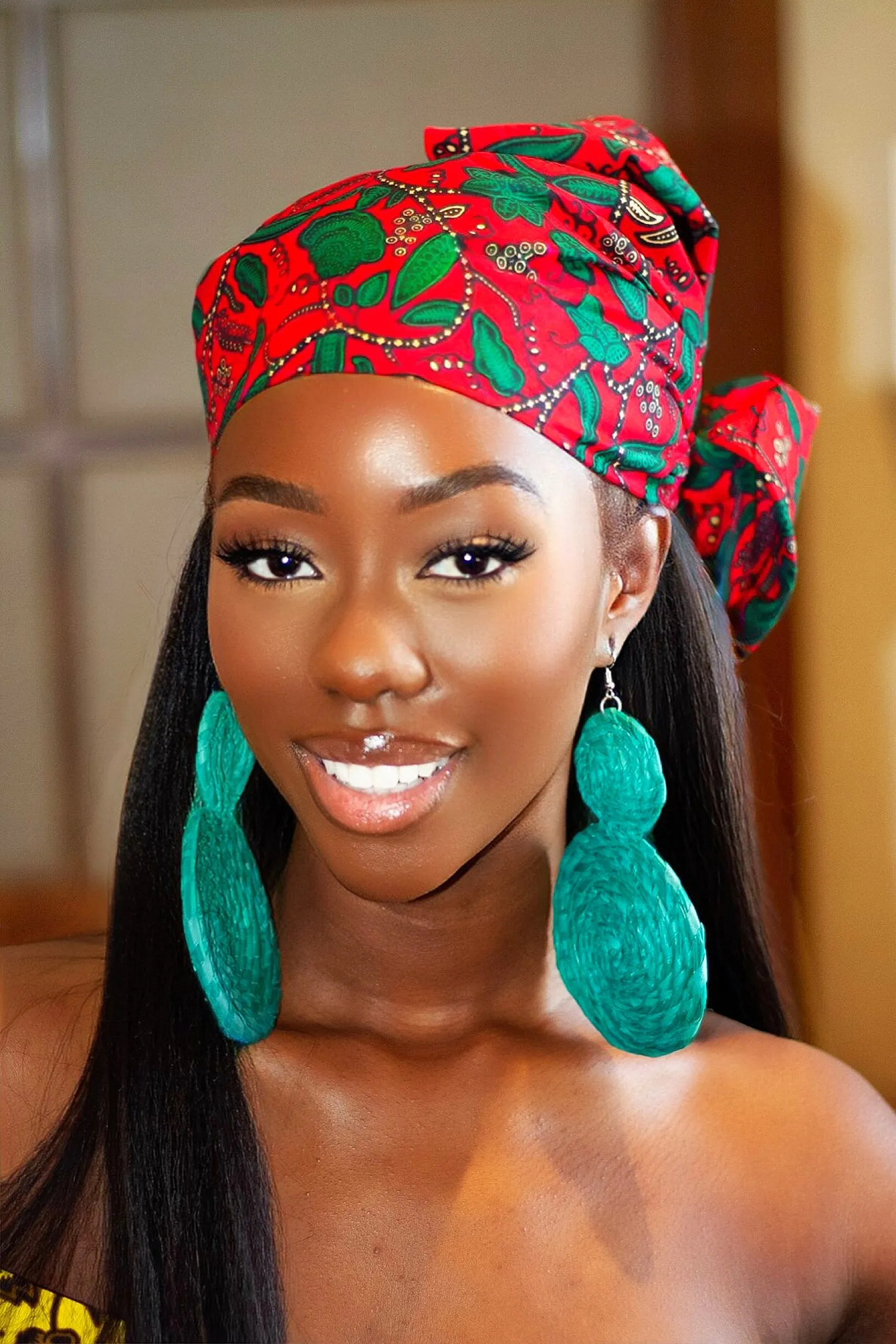 New in African Ankara Print Headwrap/Headtie - Elechi