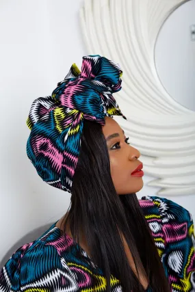 New In African Ankara Print Headwrap/Headtie - Zendaya