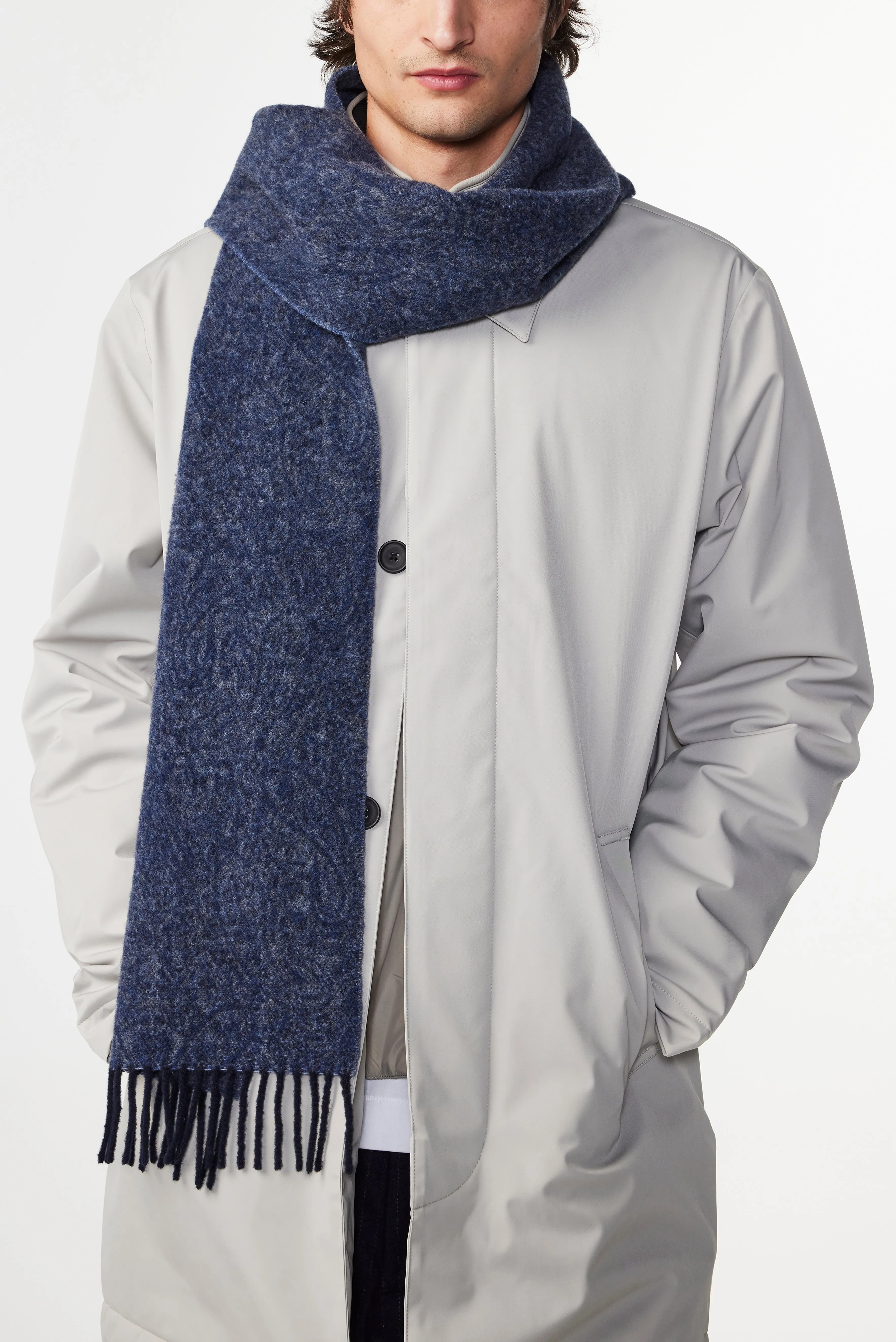 NN07 Scarf Two 9014 in Navy Print