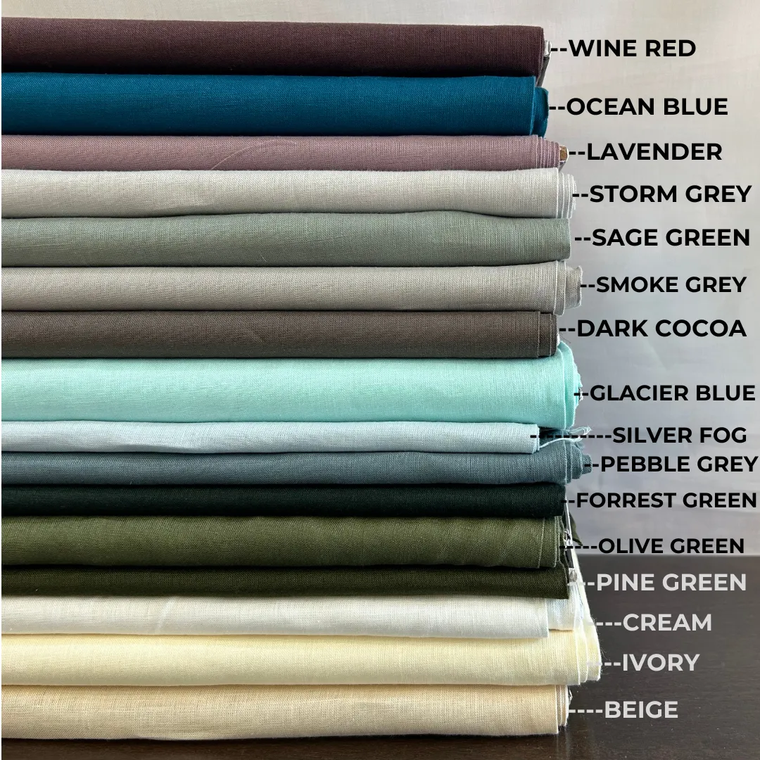 NOAH Blue Linen Scarf