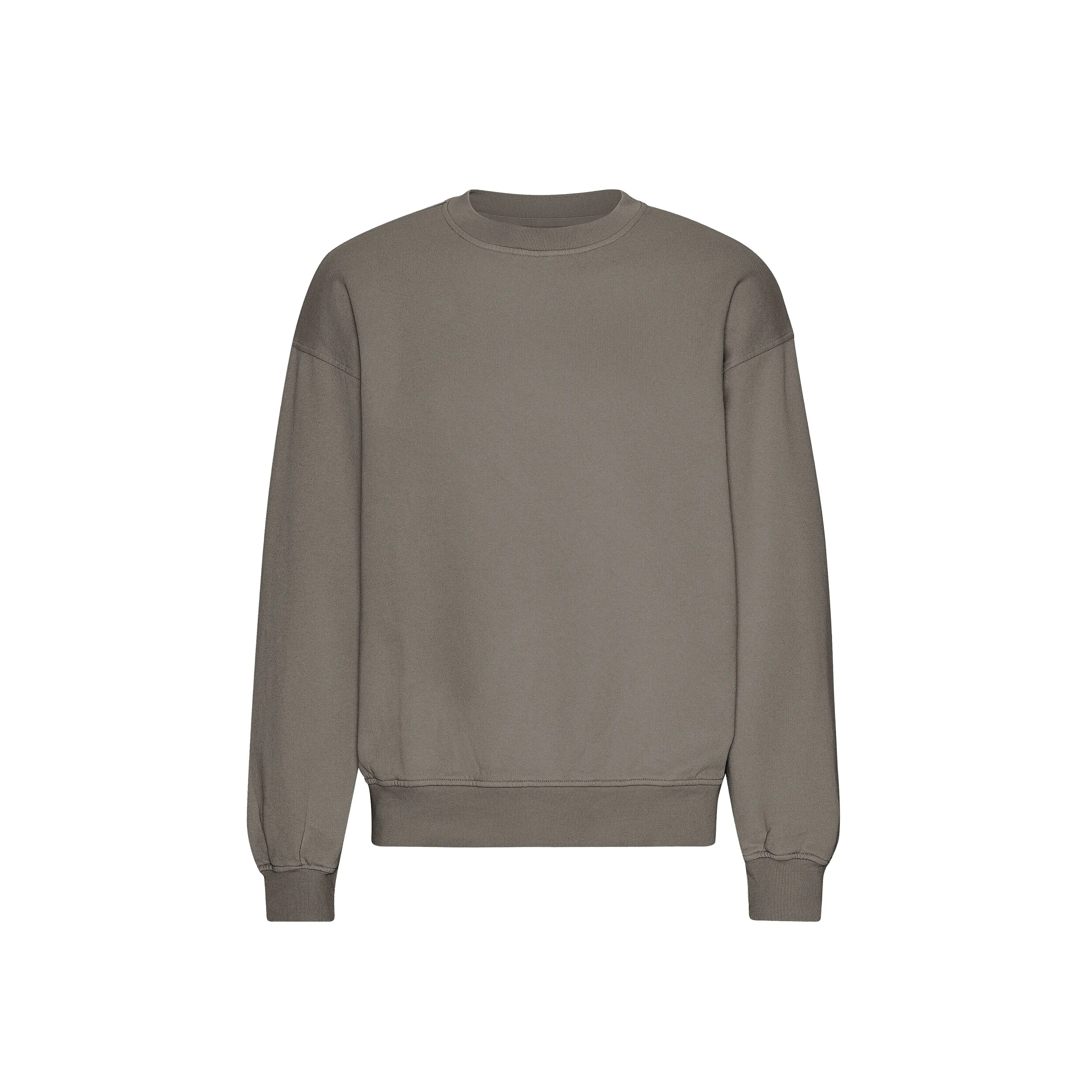 Organic Oversized Crew - Misty Brown