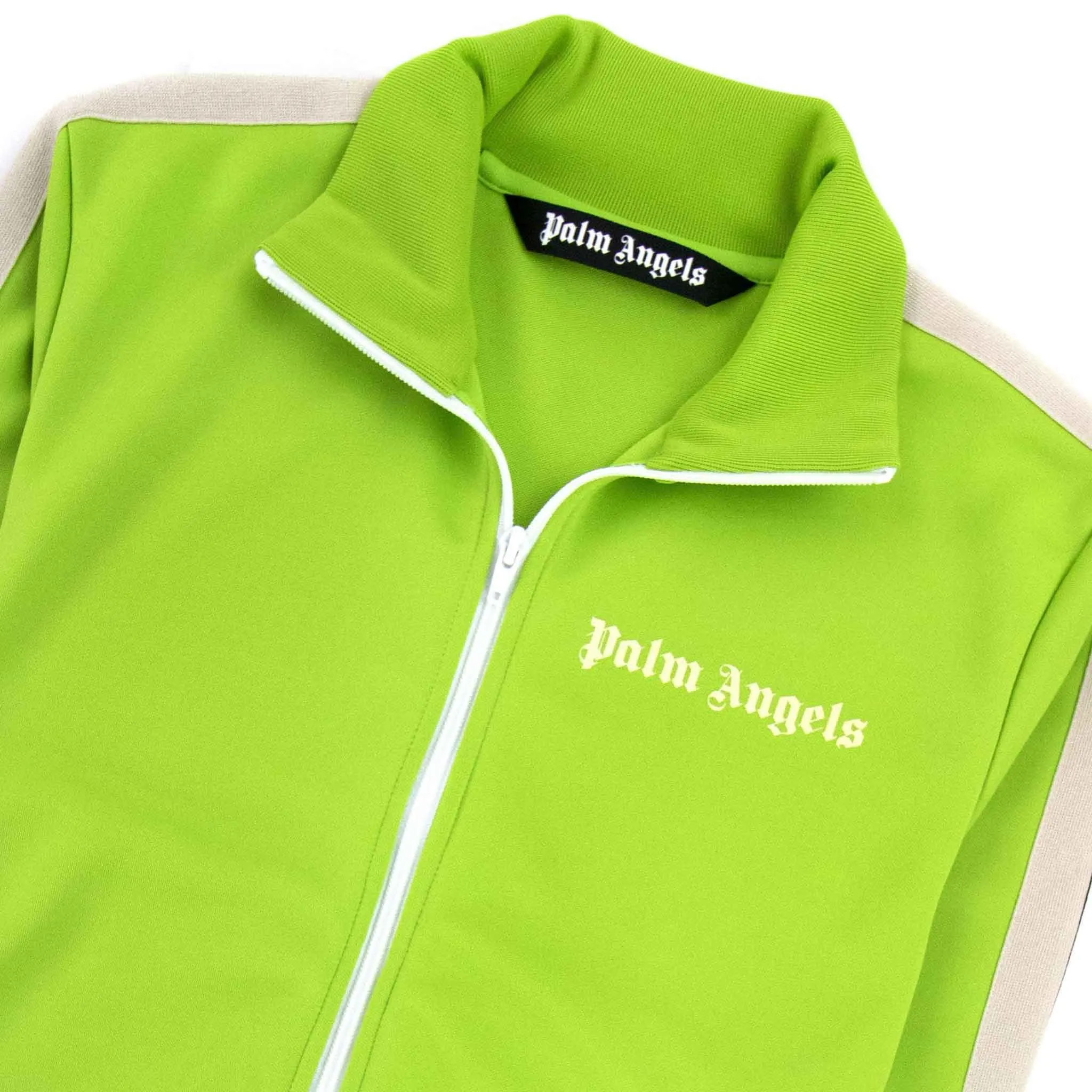 Palm Angels Classic Track Jacket in Lime Green
