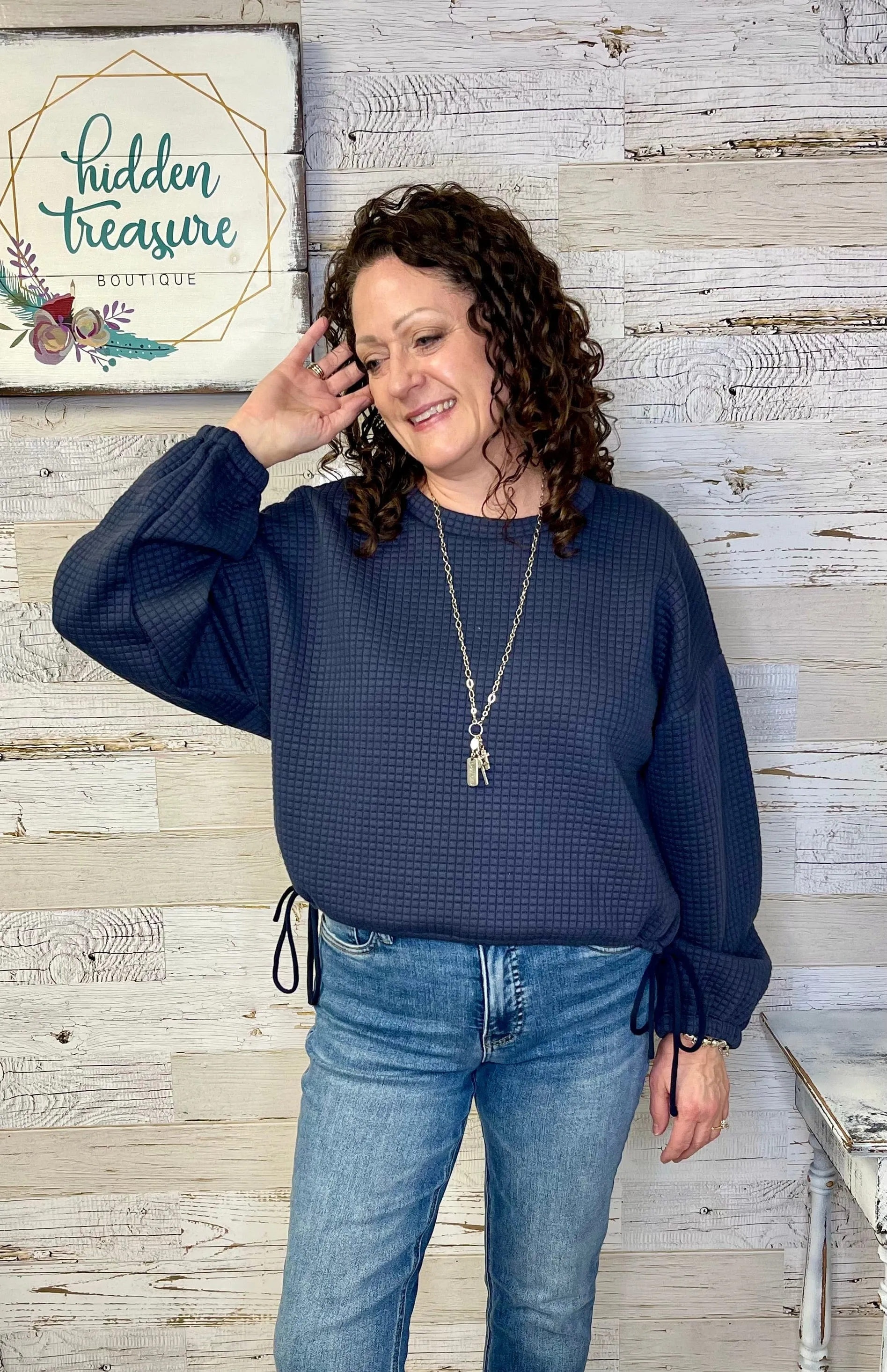 Pastime Textured Pullover