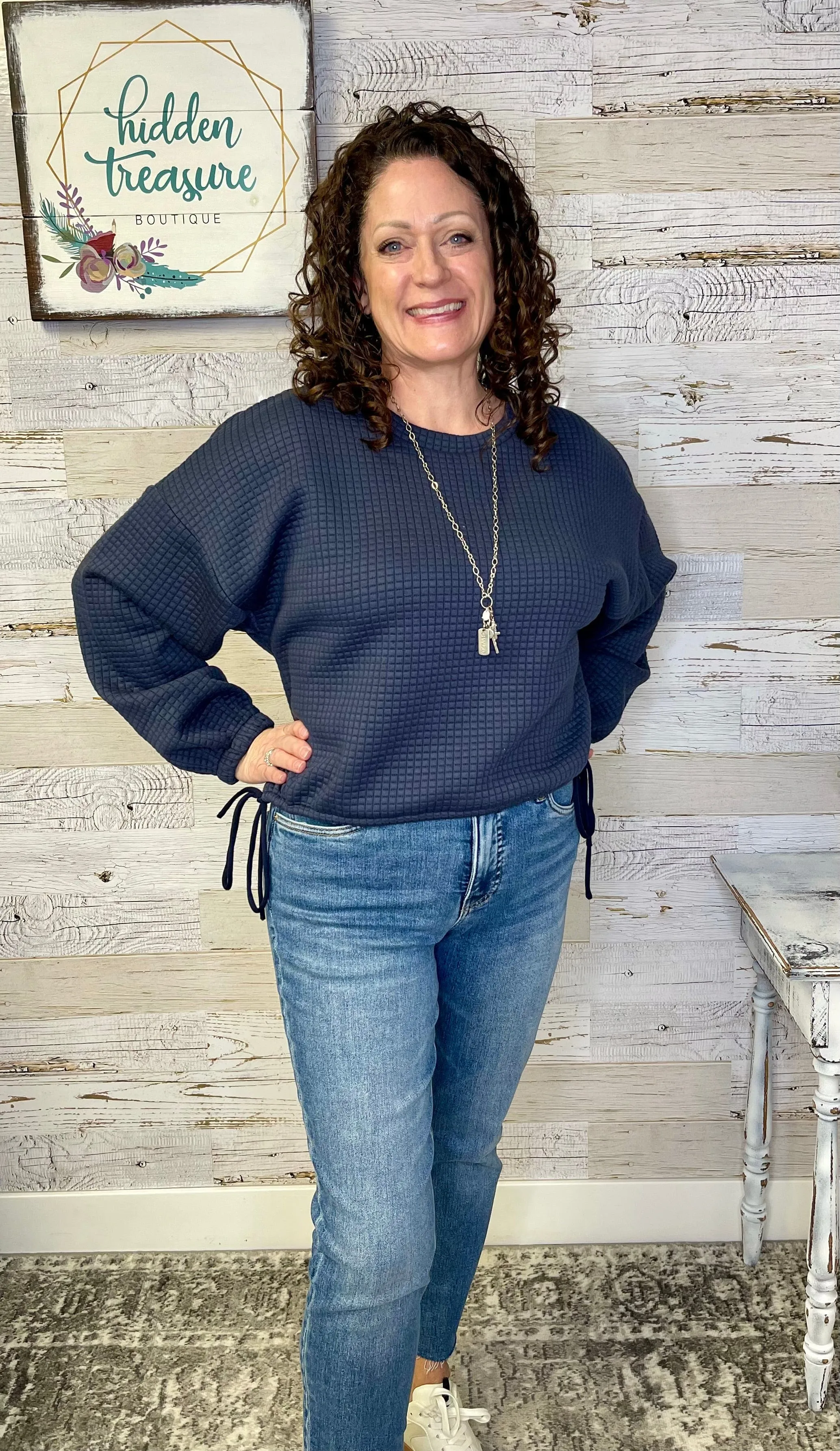Pastime Textured Pullover