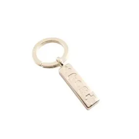 Personalised Sterling Silver Feature Hallmark Ingot Keyring Hand Engraved