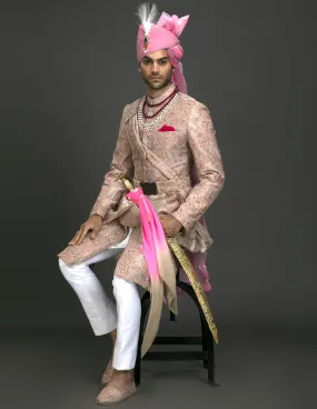 PINK SILK ACHKAN
