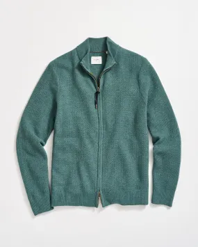 Pique Full Zip Sweater