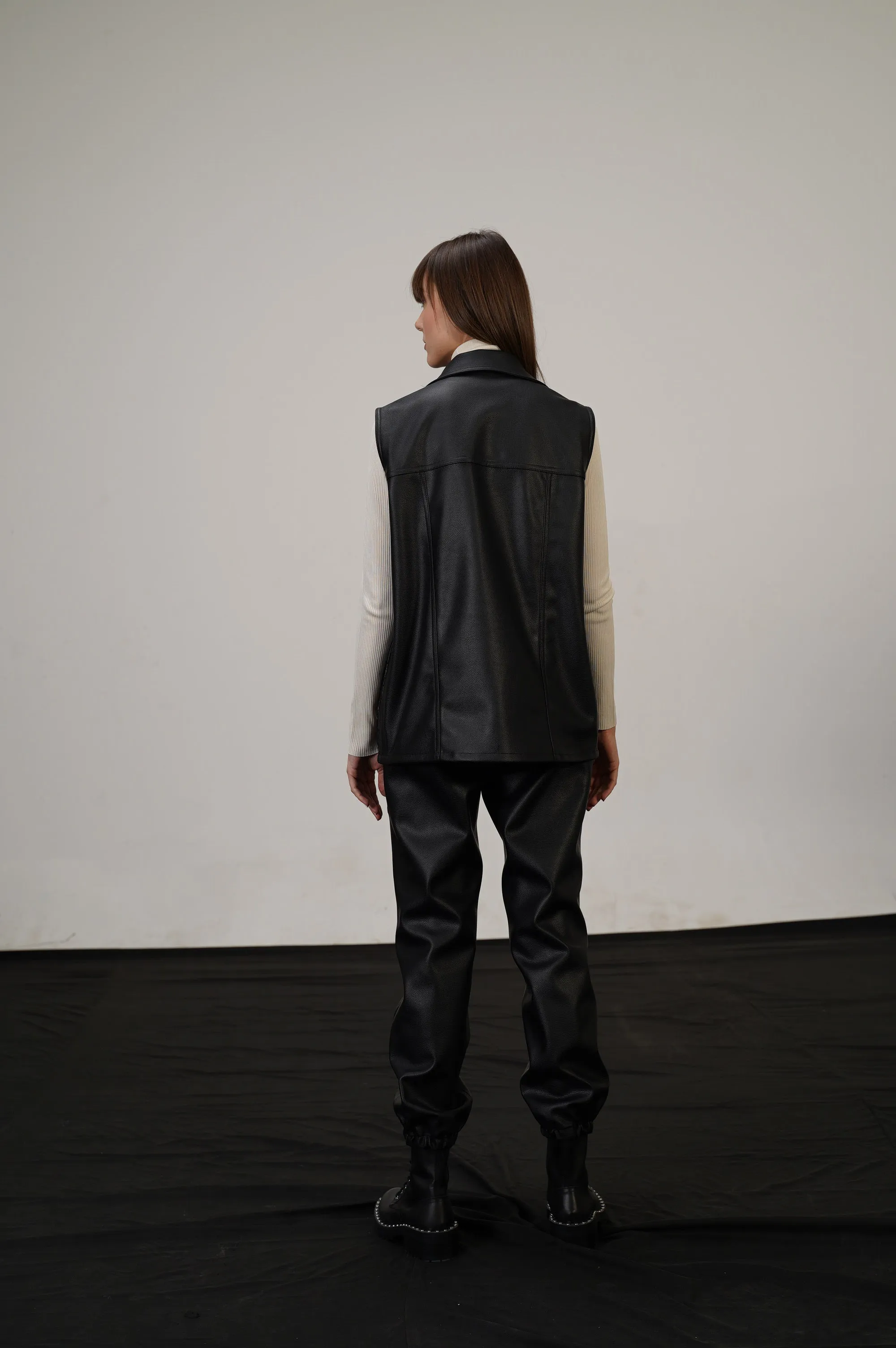 Puzzle Of Life Sleeveless Jacket Set