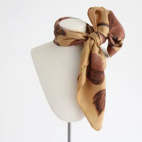 "Caramel Roses" Vintage 1950's Jacqmar Silk Scarf