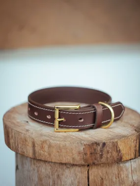 Rancher Dog Collar - 30mm - Burgundy