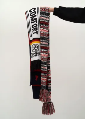 Red 3 Layered Scarf