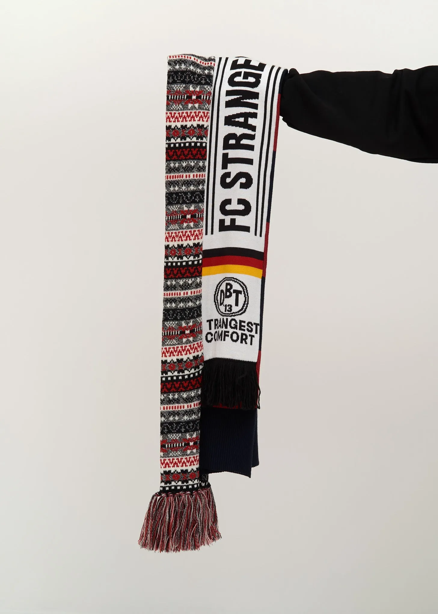 Red 3 Layered Scarf