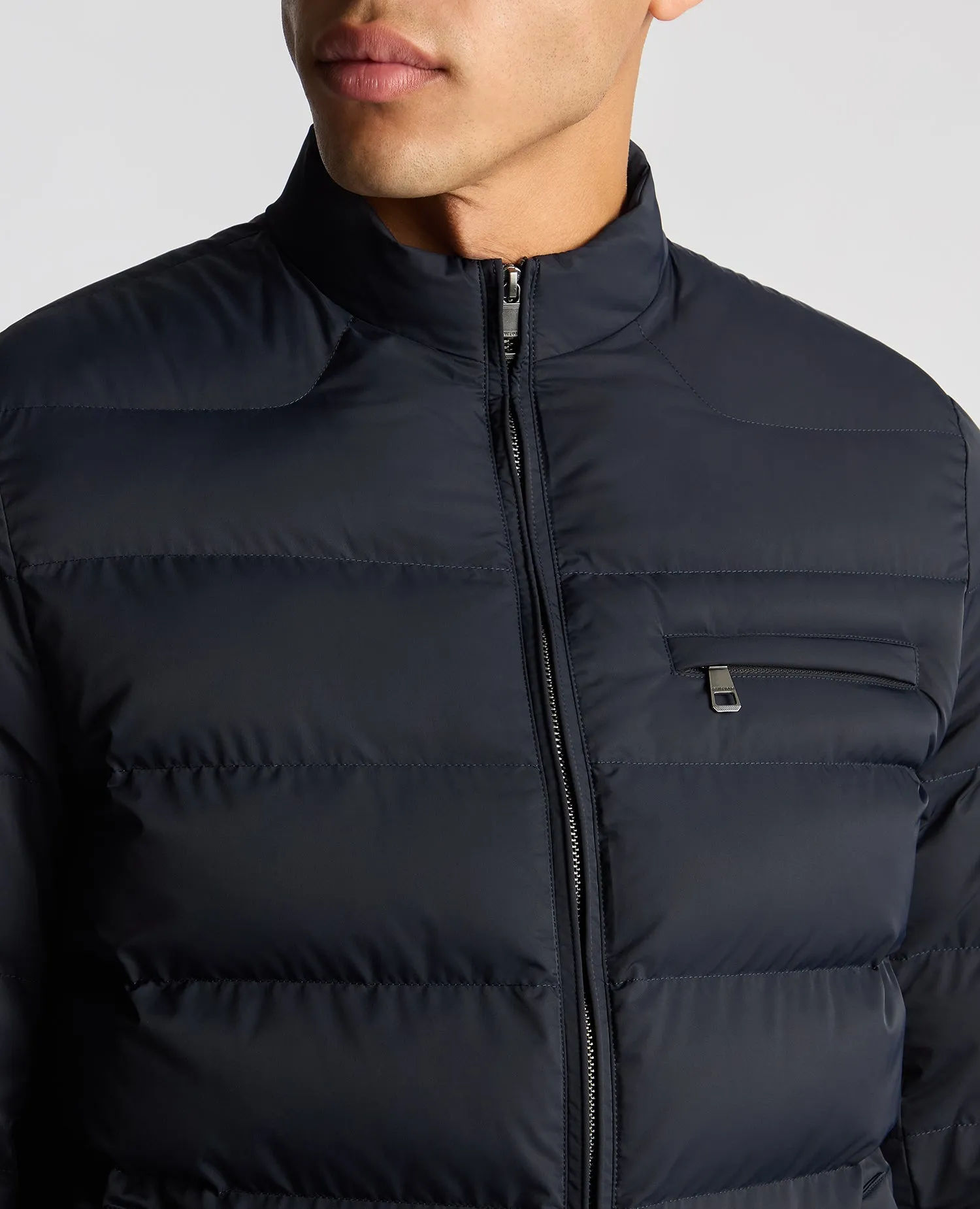 Remus Uomo Kaleb Quilted Jacket - Dark Navy