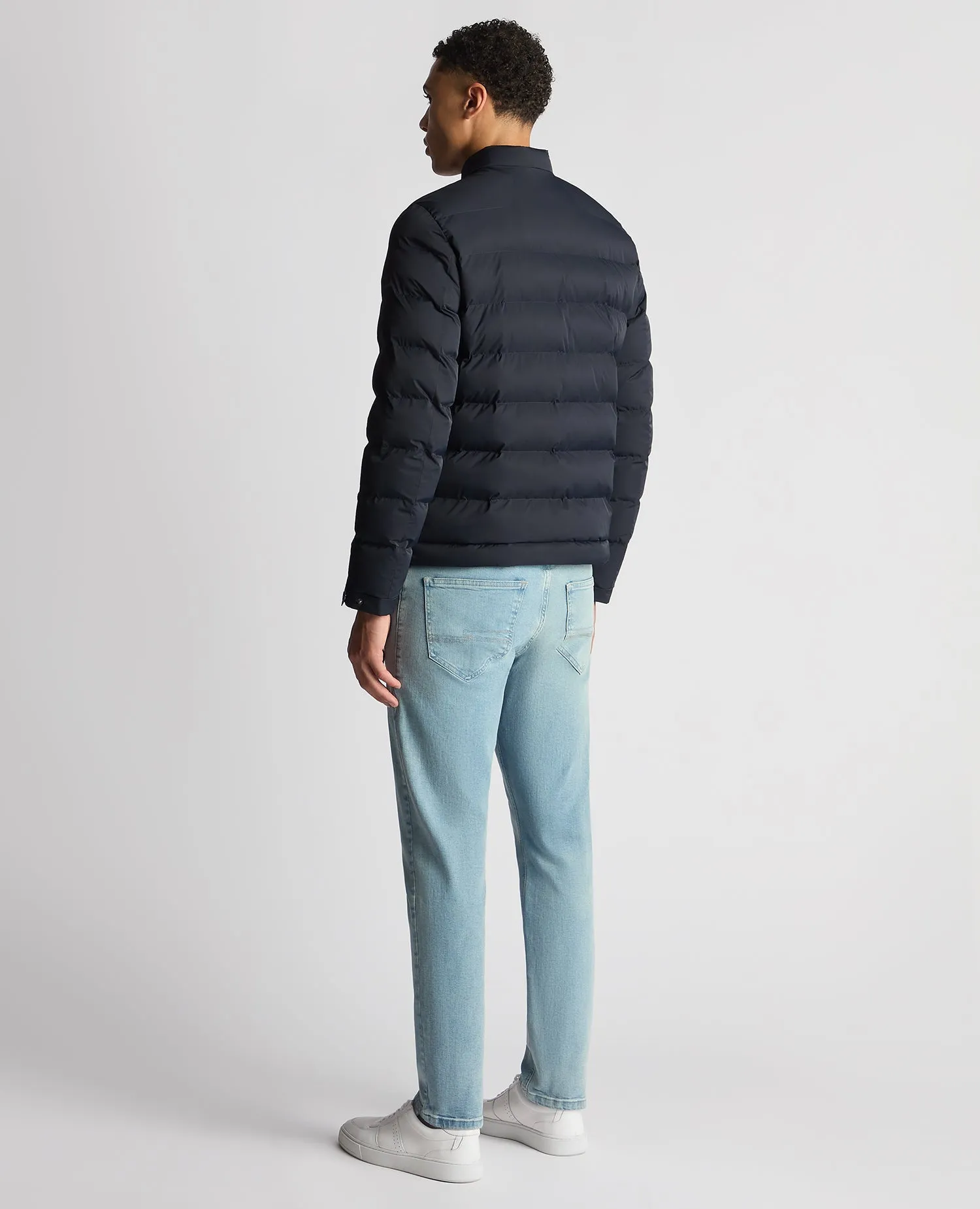 Remus Uomo Kaleb Quilted Jacket - Dark Navy