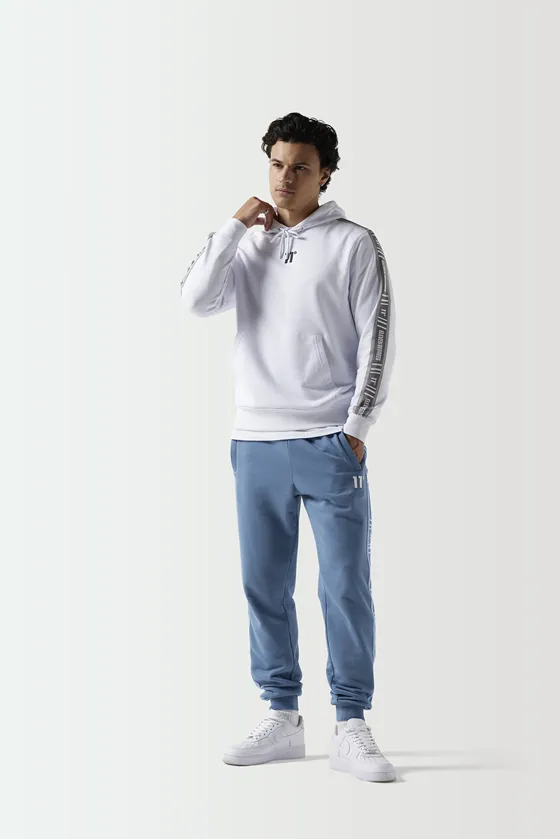 Retro Taped Slim Fit Joggers-Elemental Blue