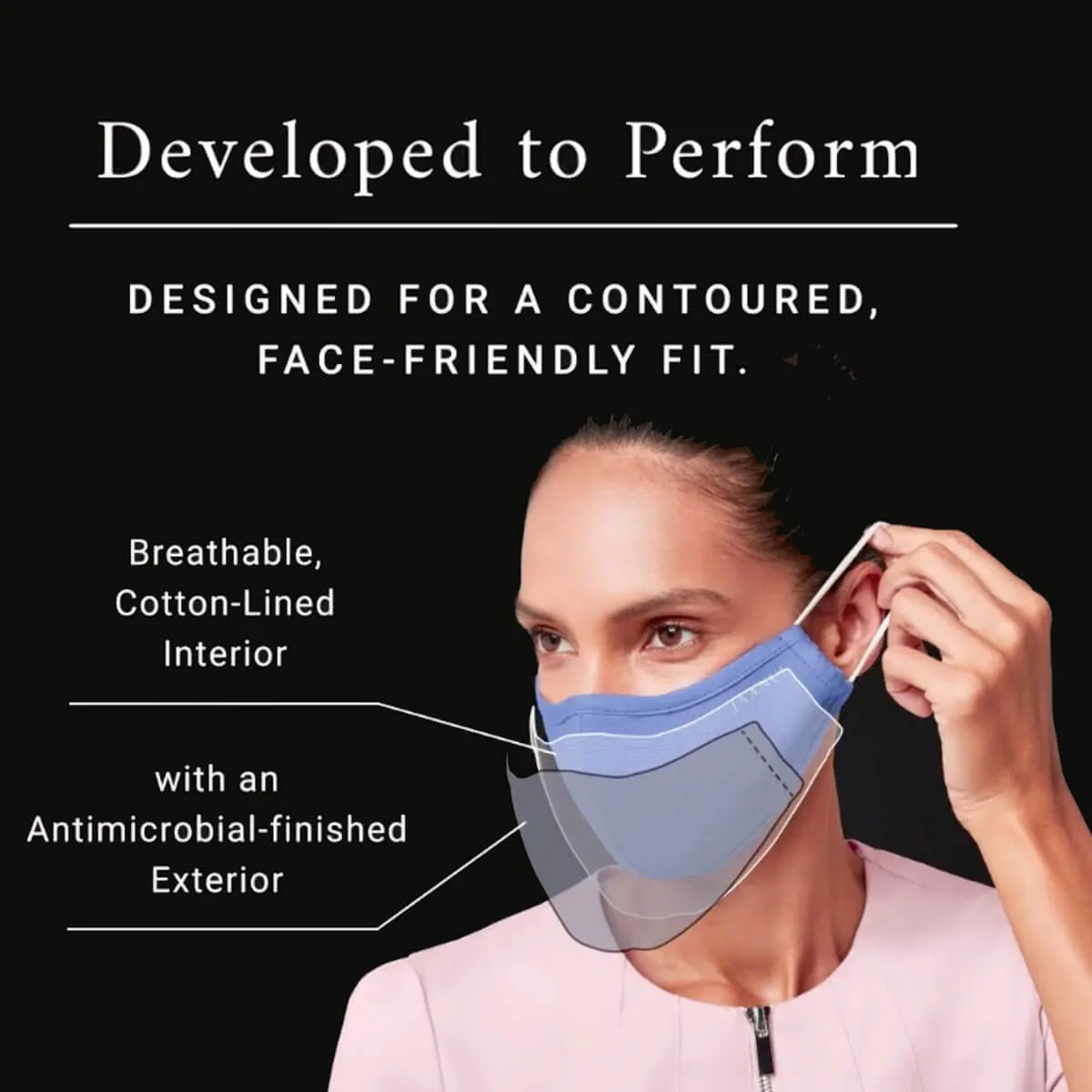 Reusable Antimicrobial-Finished Face Mask - 5 Pack by Jaanuu