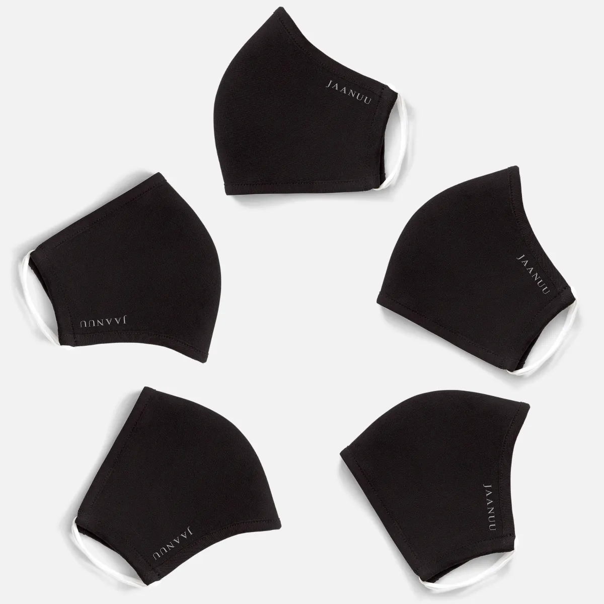 Reusable Antimicrobial-Finished Face Mask - 5 Pack by Jaanuu