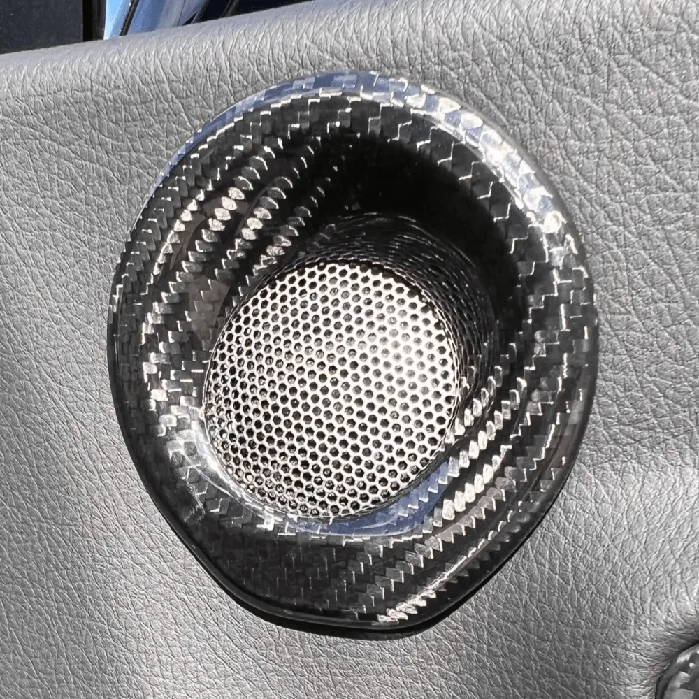 Rexpeed Dry Carbon Fiber Door Speaker Covers (MK5 Supra)