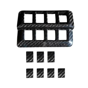 Rexpeed Dry Carbon Front Left Switch Button Covers-LHD (2022  WRX)