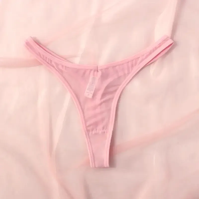 Seamless Translucent Mesh Soft T-back Underwear Tangalar Thong