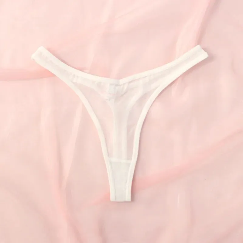 Seamless Translucent Mesh Soft T-back Underwear Tangalar Thong