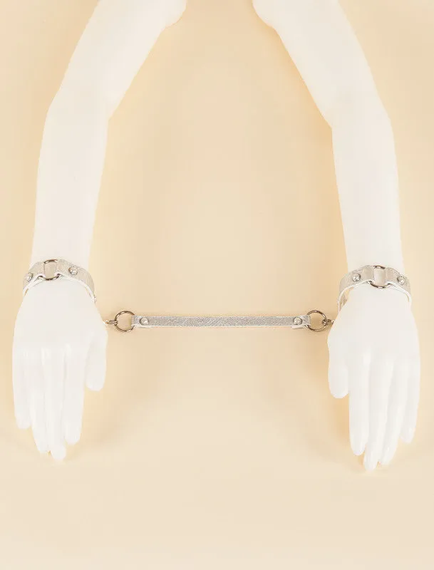 Silver Lace Handcuffs