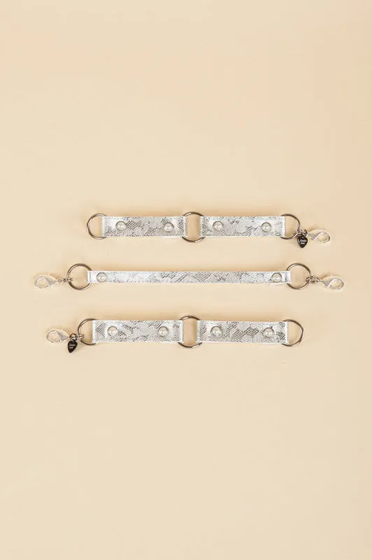 Silver Lace Handcuffs