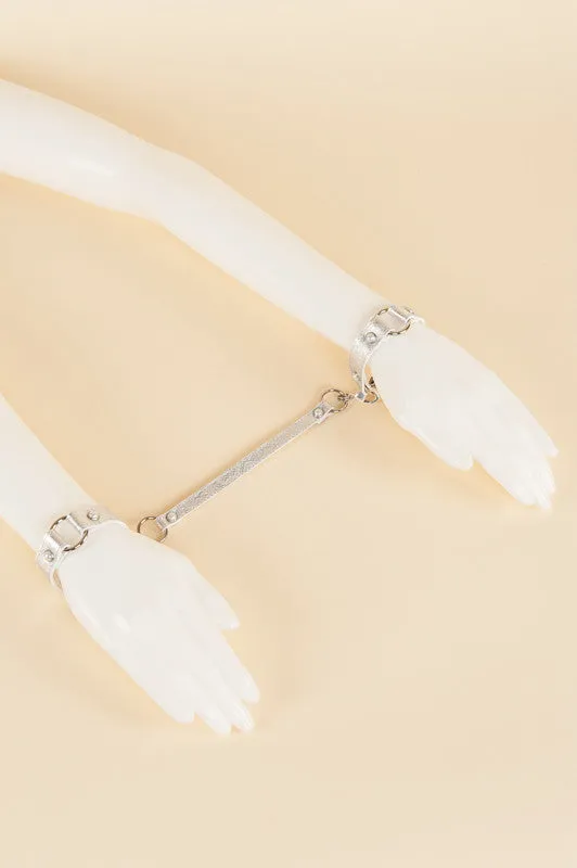 Silver Lace Handcuffs