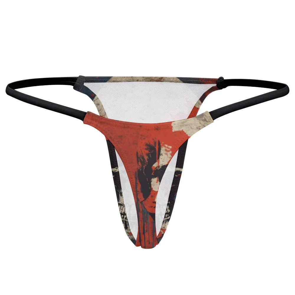 Splattered Skull Thin Thong