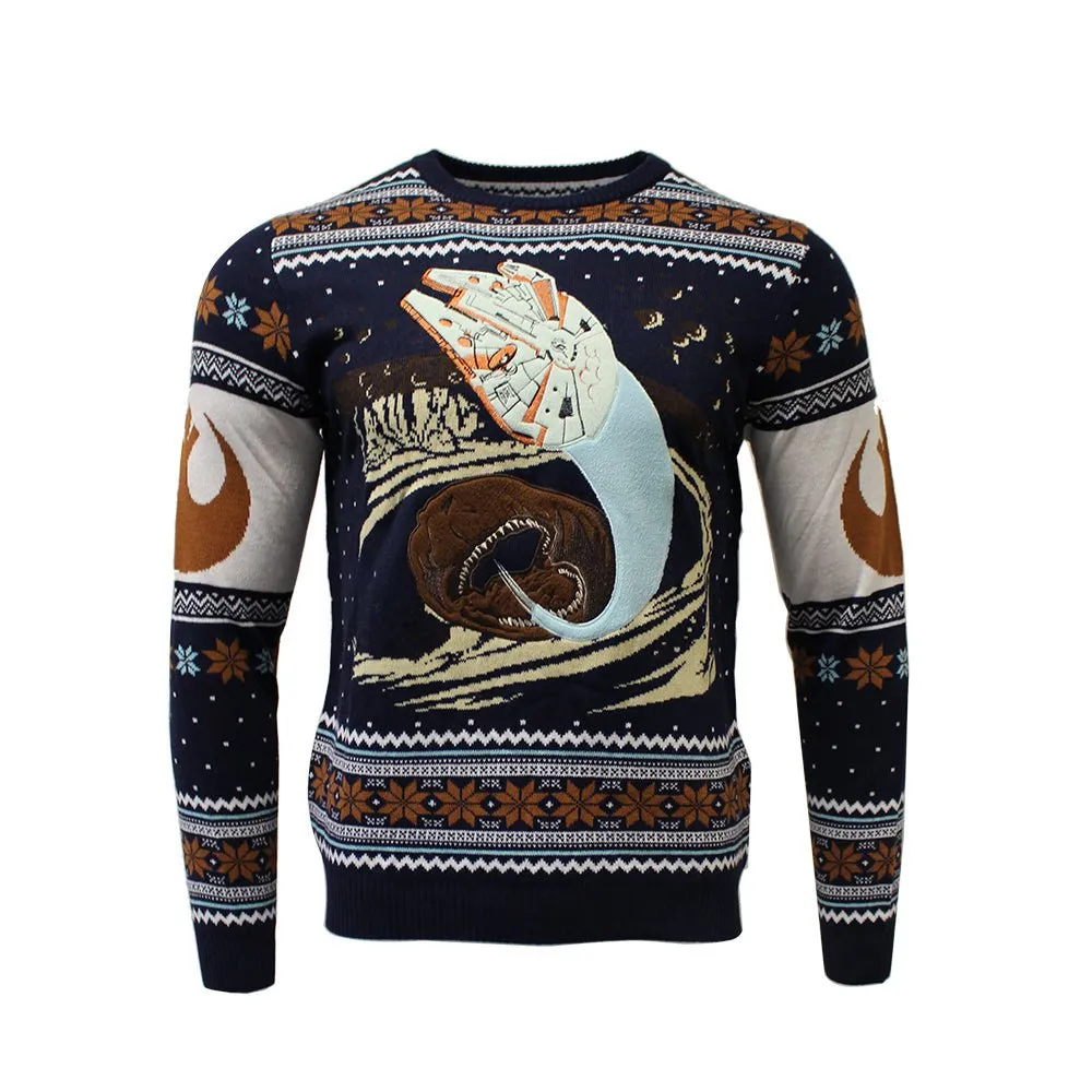 Star Wars Millennium Falcon Escape Knitted Christmas Jumper / Sweater
