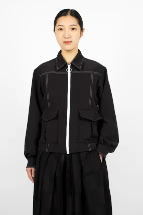 Stitched Sport Jacket Black