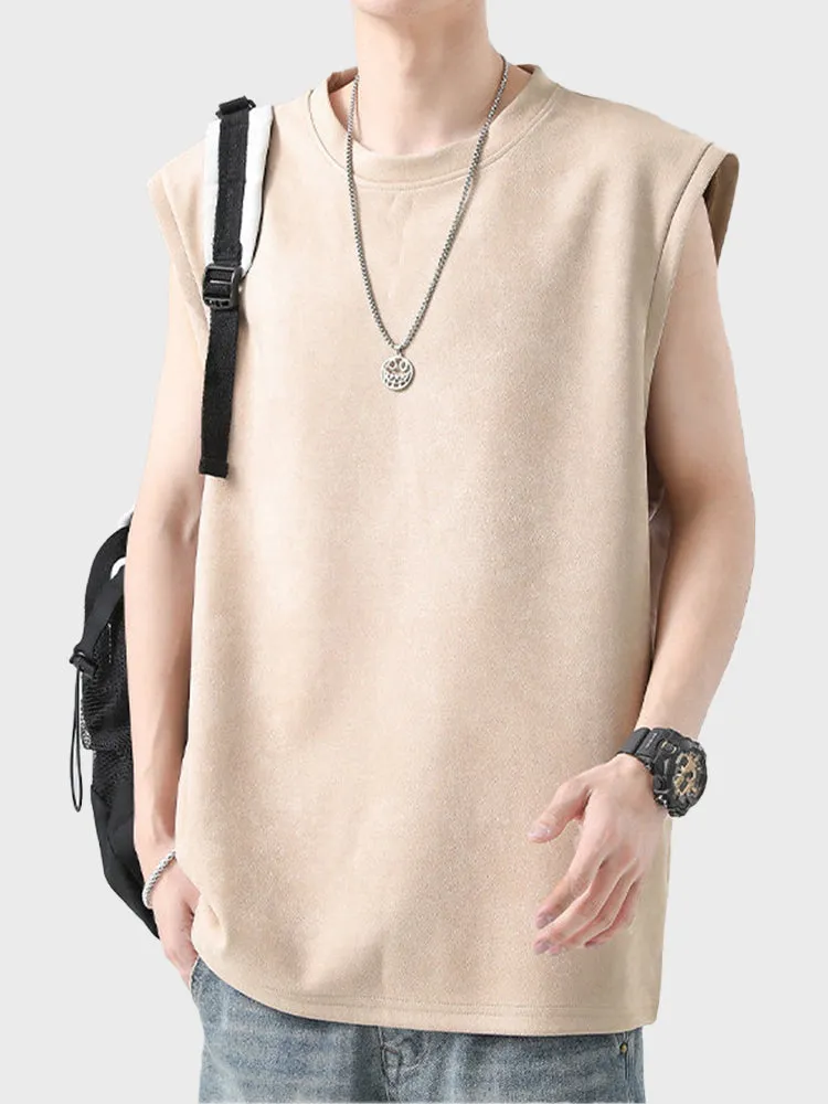 Summer Suede Sleeveless Pullover