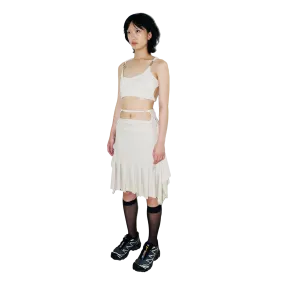 System Midi Skirt — Cream