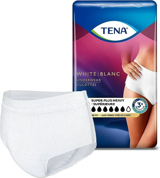 :TENA Incontinence Underwear for Women, Super Plus Absorbency, Small/Medium, 18 Count