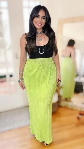 The Amira Lime Skirt