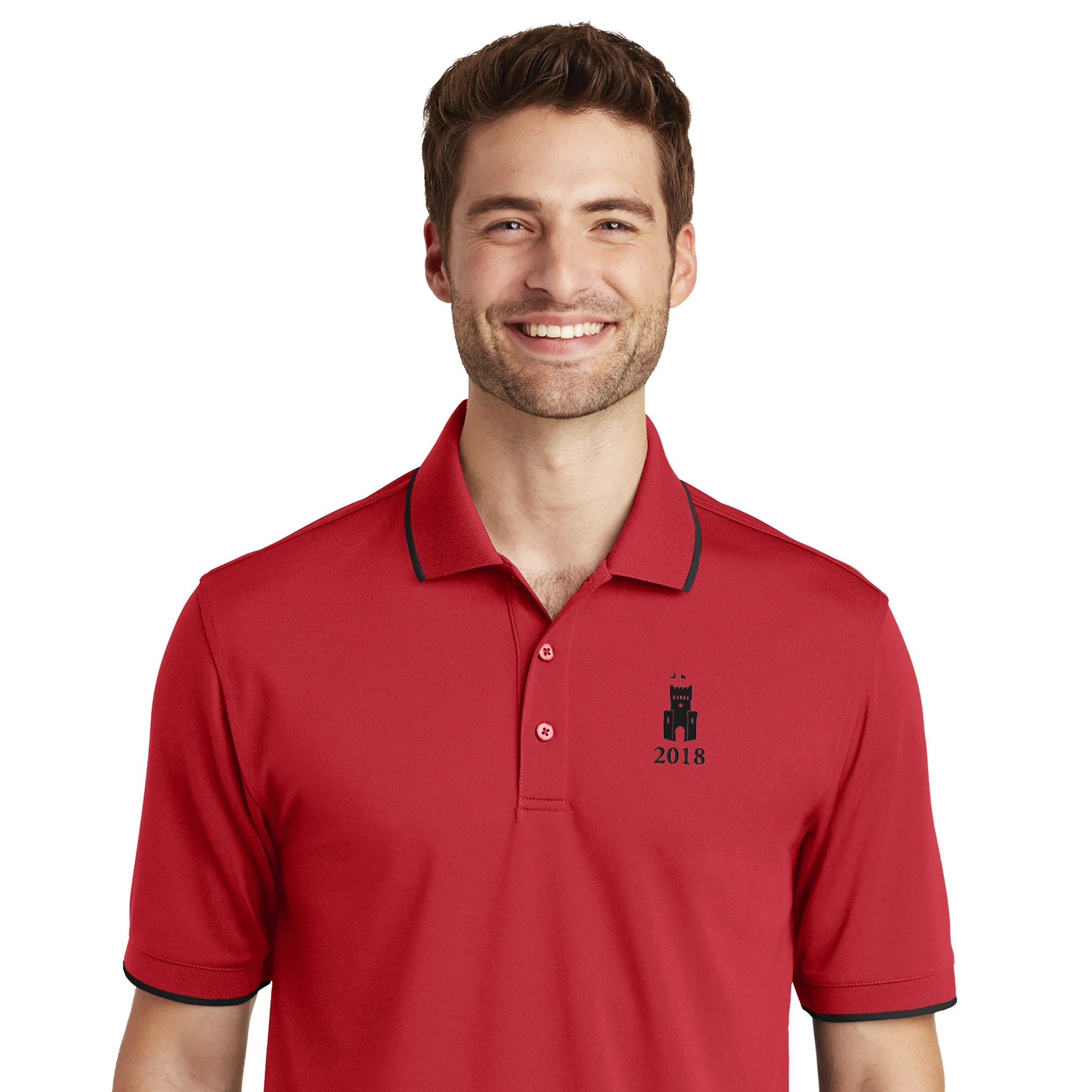 The Citadel, Class Of 2018, Barracks, UV Micro-Mesh Tipped Polo