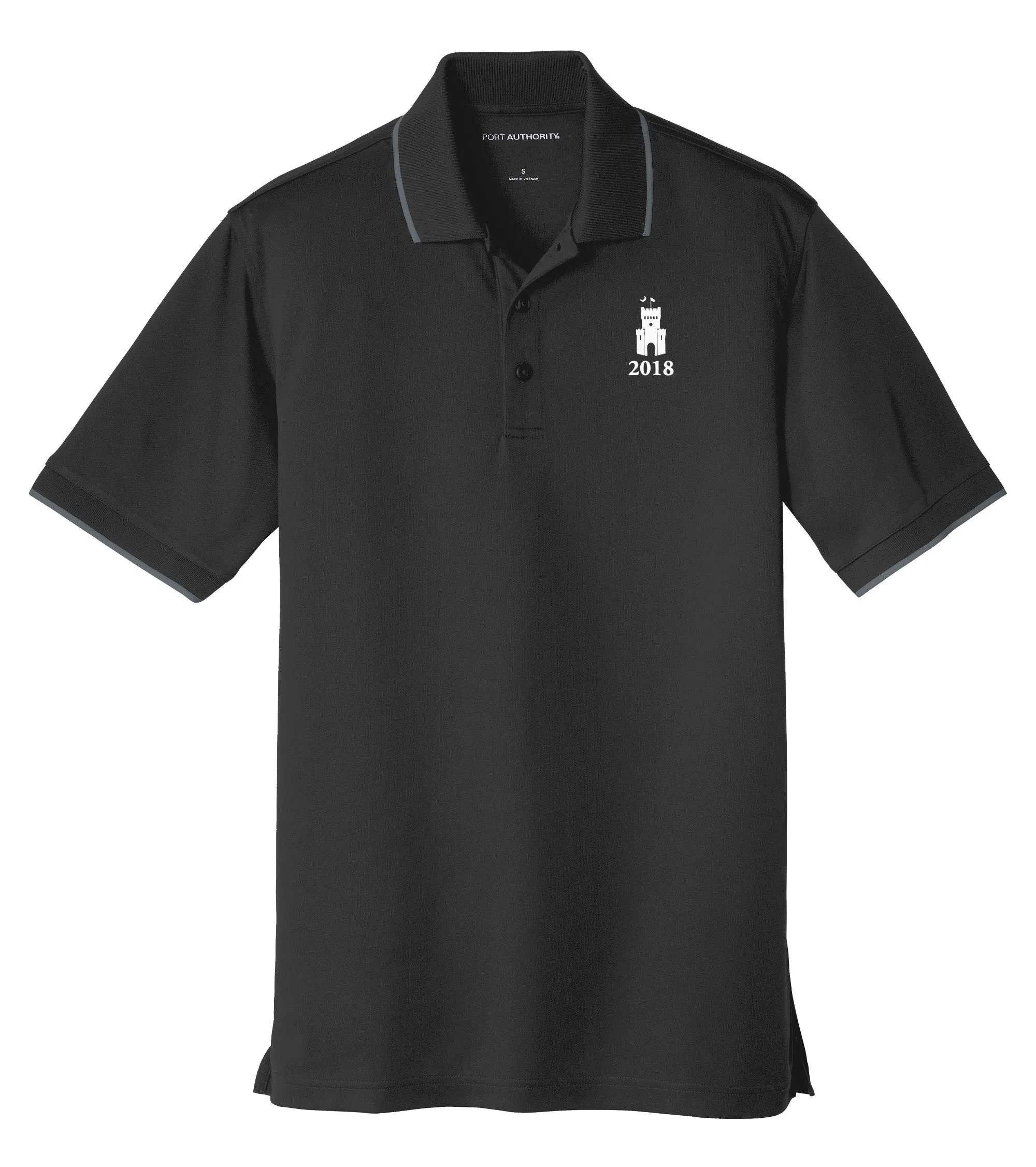 The Citadel, Class Of 2018, Barracks, UV Micro-Mesh Tipped Polo