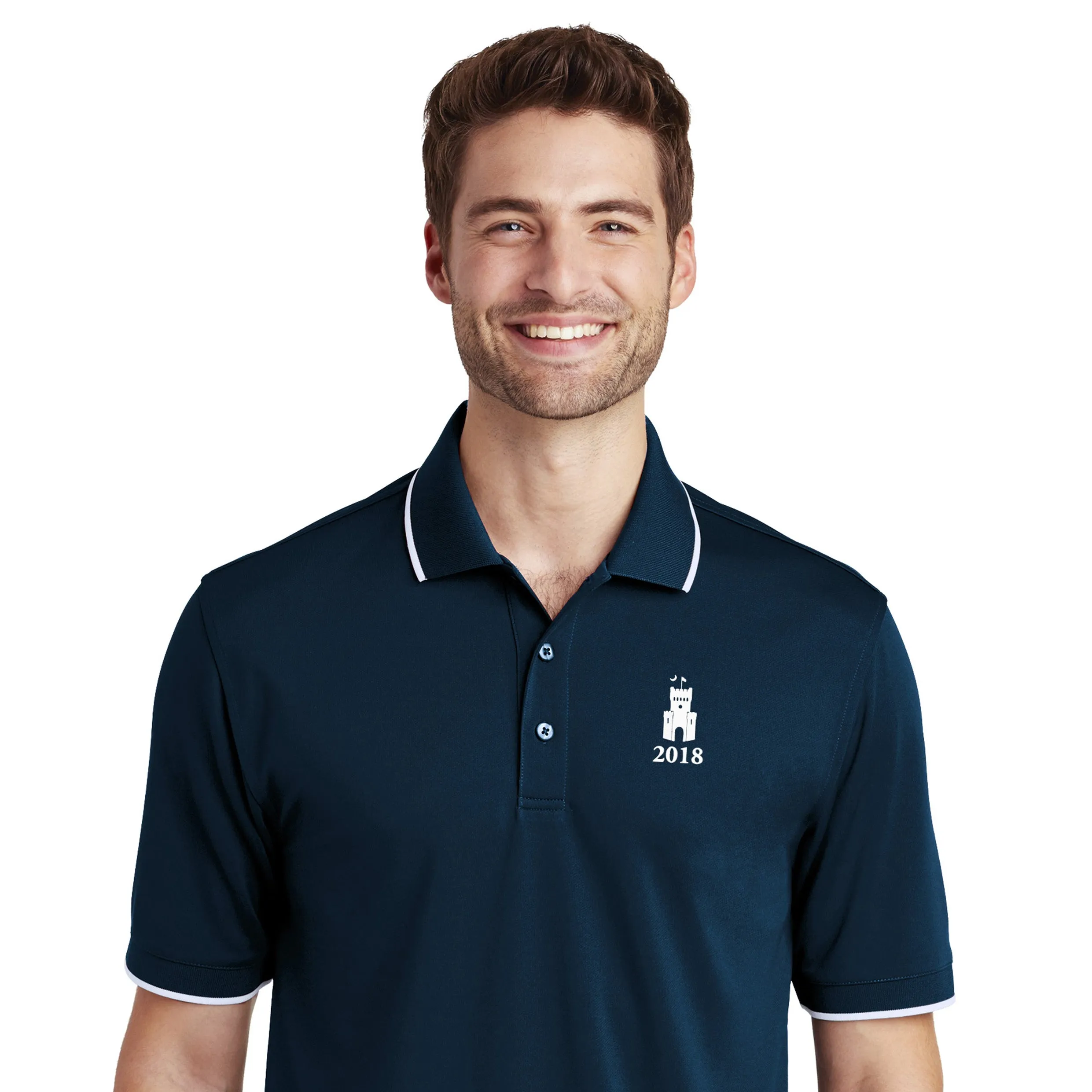 The Citadel, Class Of 2018, Barracks, UV Micro-Mesh Tipped Polo