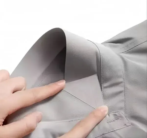 Thick PVC Triangle Shirt Collar Shaper – Anti-Warp, No-Curl Collar Extenders for a Perfectly Crisp Look