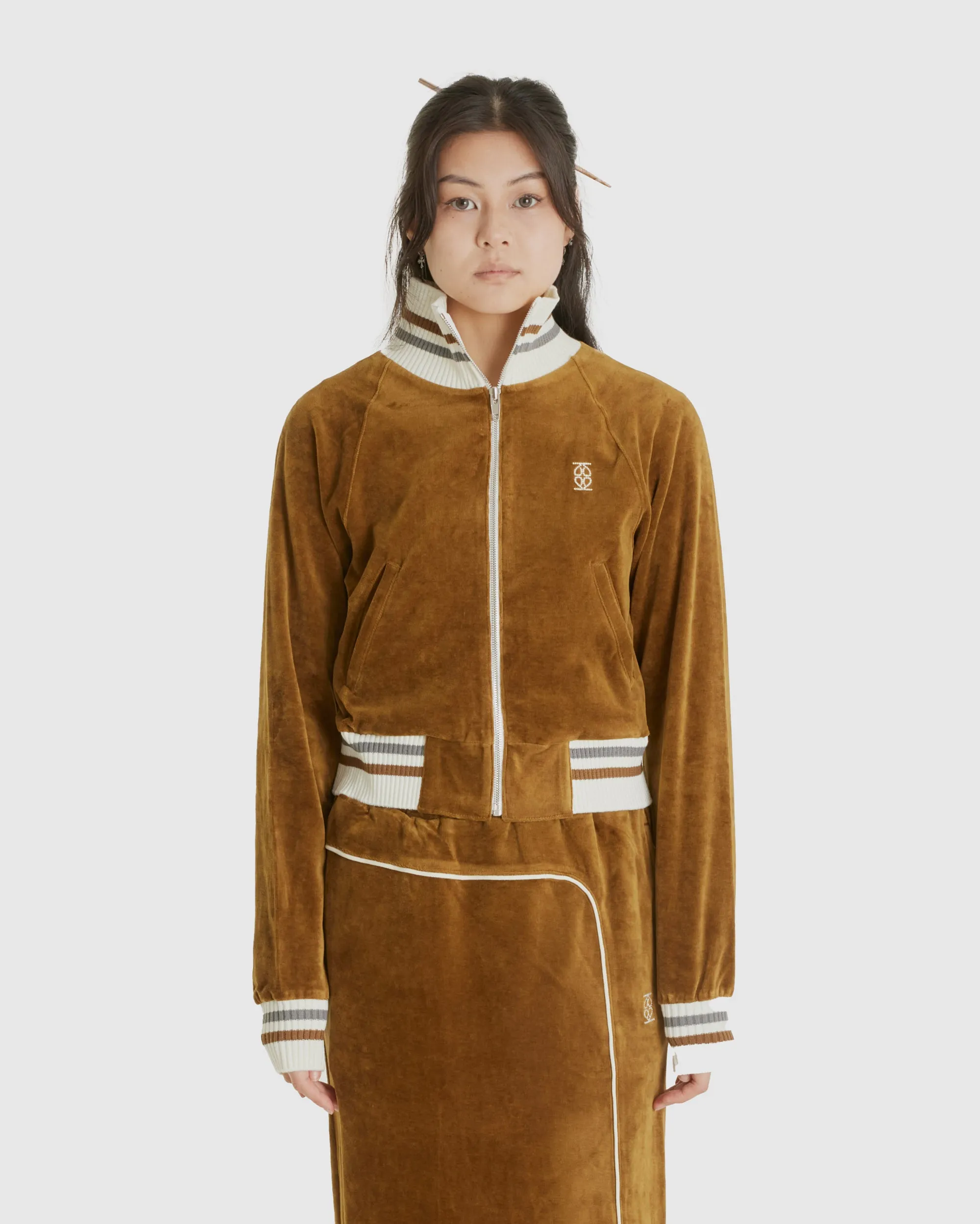 Velour Track Jacket