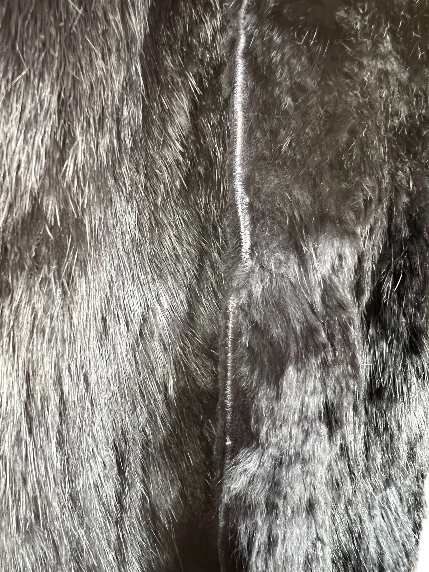 Vintage 1970s Leather Coney Fur Trim Twist Lock Coat in Red - Size UK 10